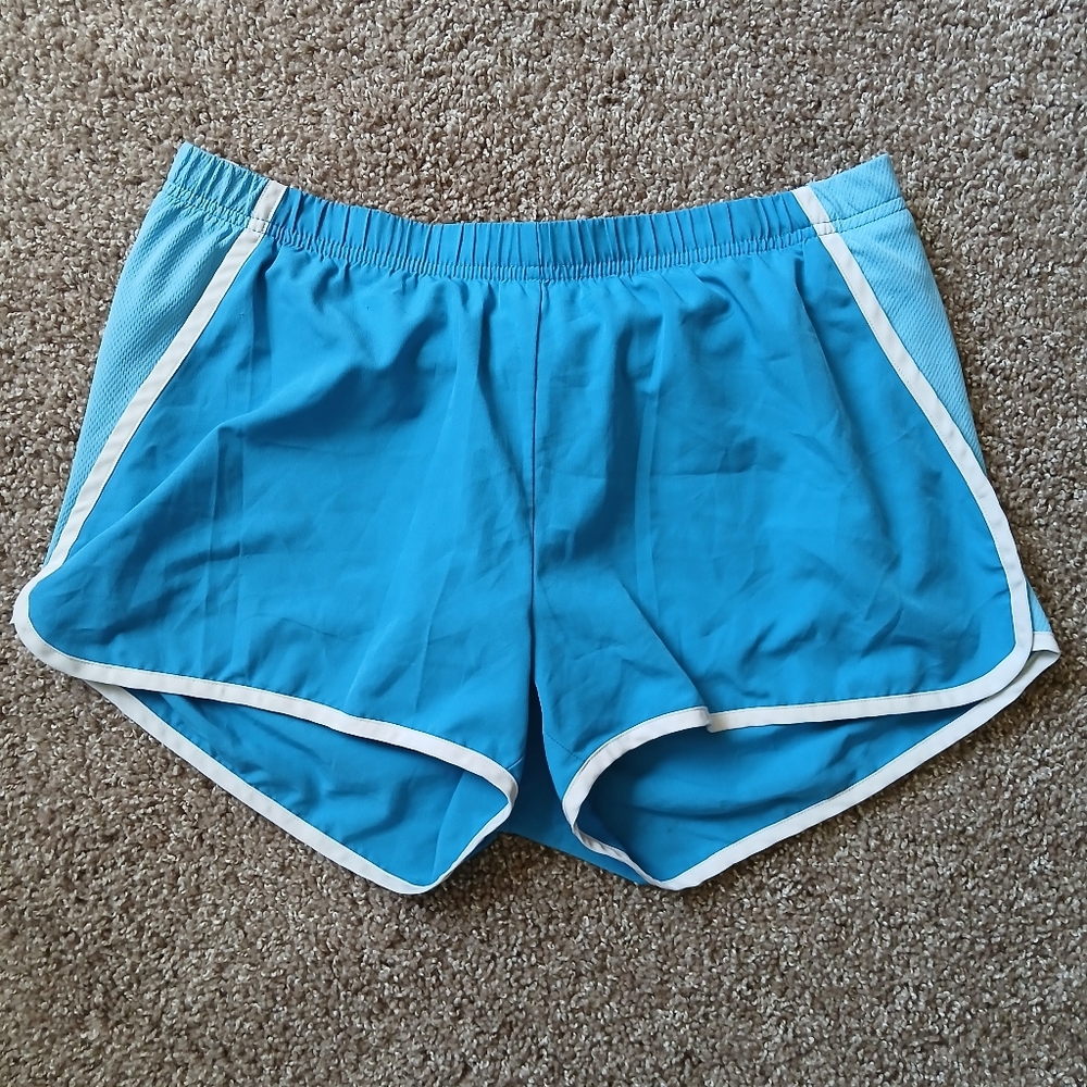 🧚‍♀️Aspire Women's Blue Mesh Panel Athletic Running Shorts | Medium